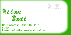 milan madl business card
